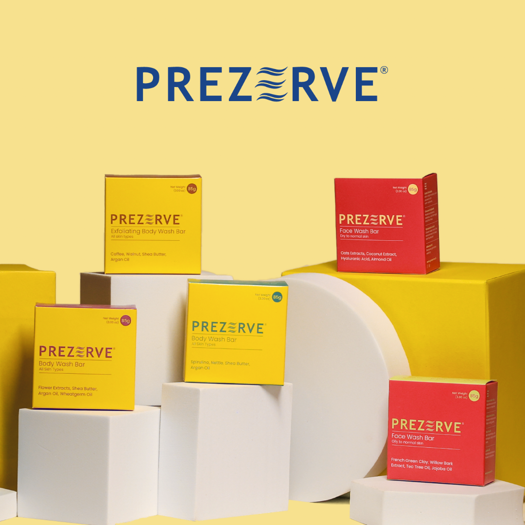 Prezerve Dry Skin Face & Floral Body Wash Bars Combo