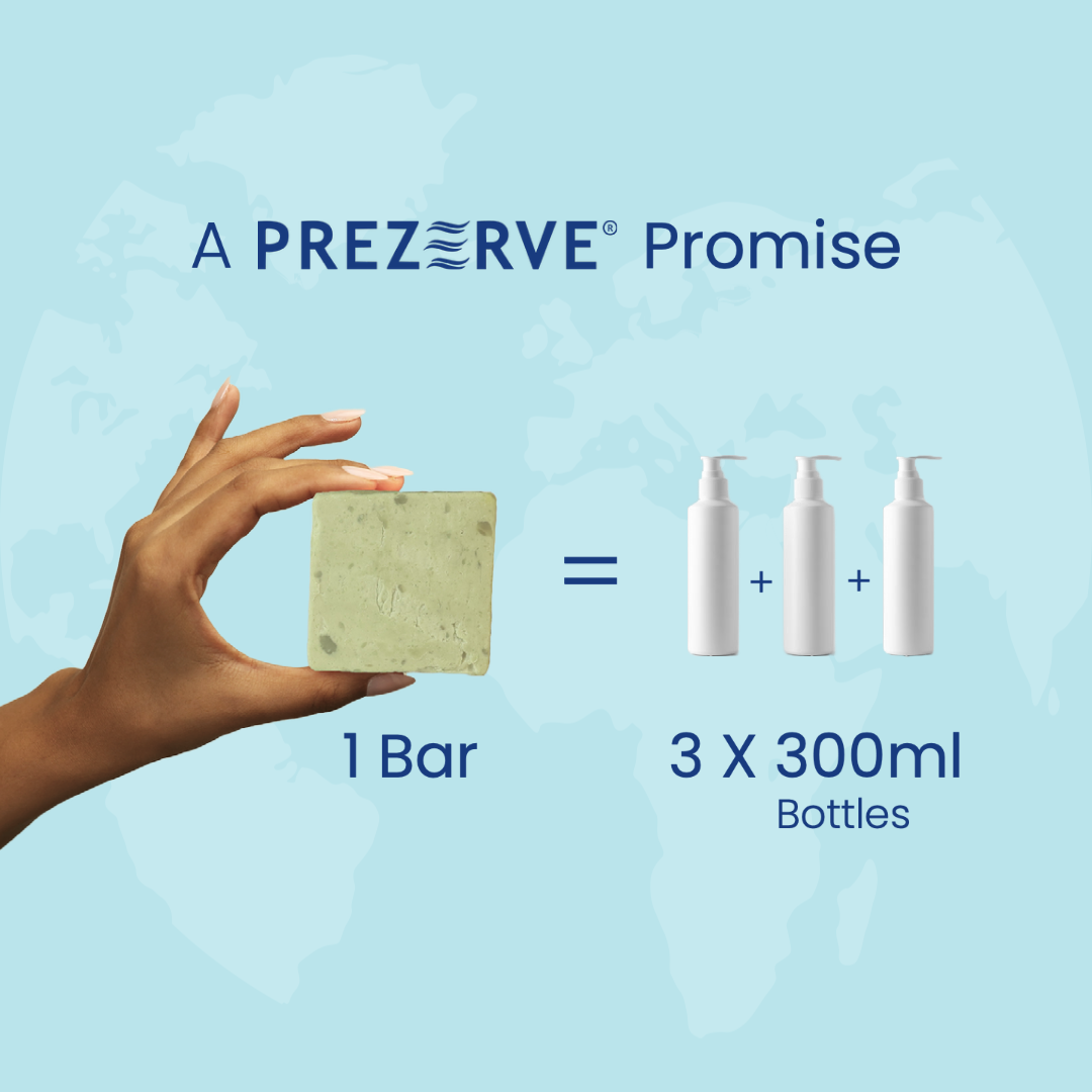 Prezerve Combo Pack: Clarifying Shampoo Bars for Oily, Dandruff-Prone Hair (Set of 2)