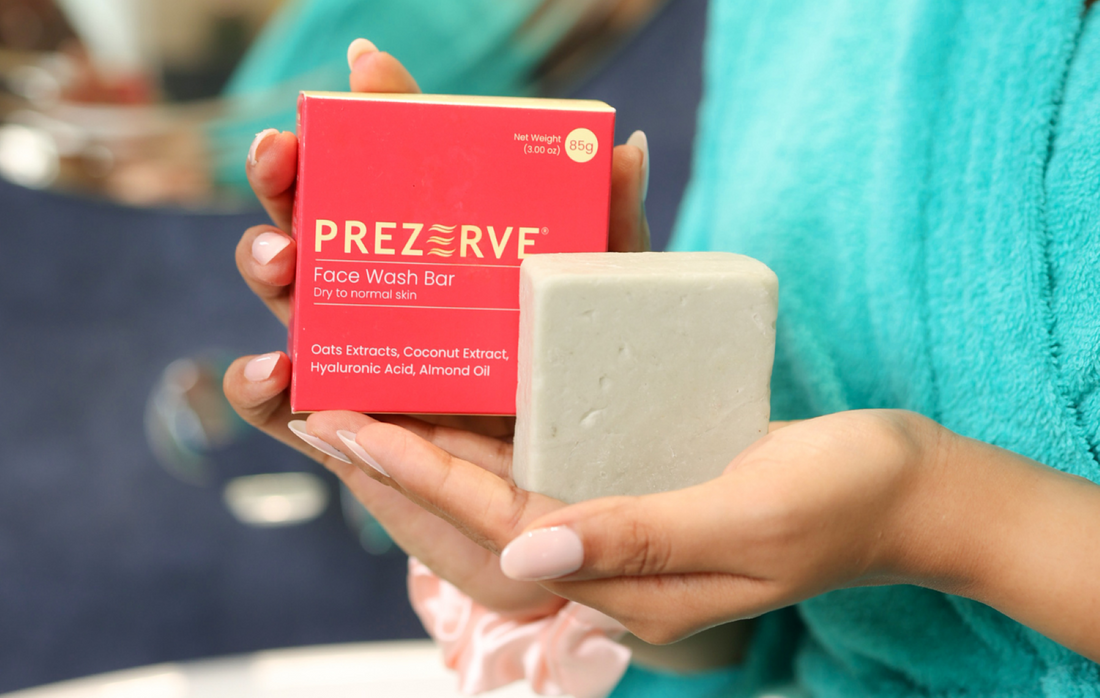 Preserve Your Skin and the Planet with Prezerve's Face Wash Bar: A Sustainable Solution for Dry to Normal Skin