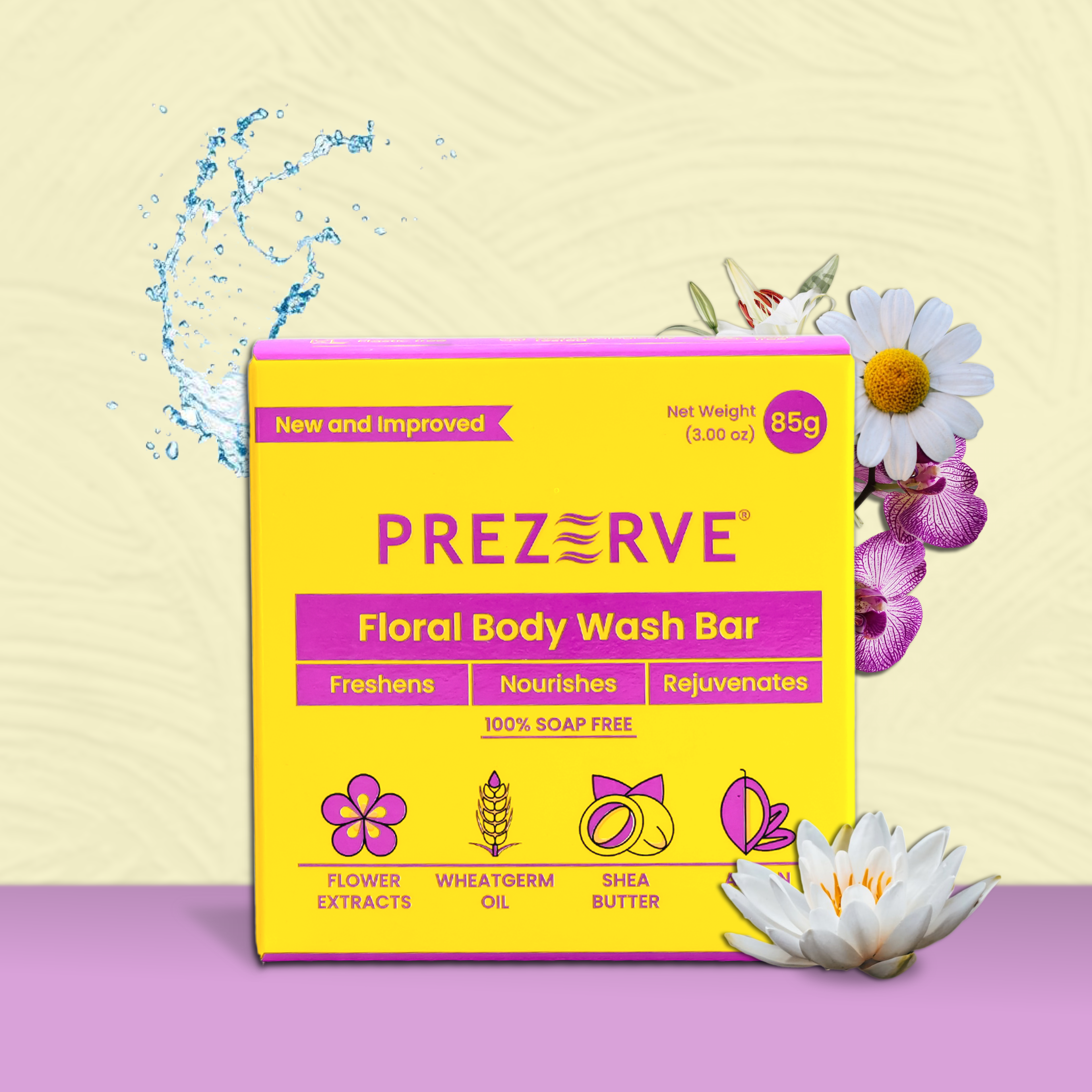 Prezerve Deep Hydration Body Wash with Flower Extracts- All Skin Types