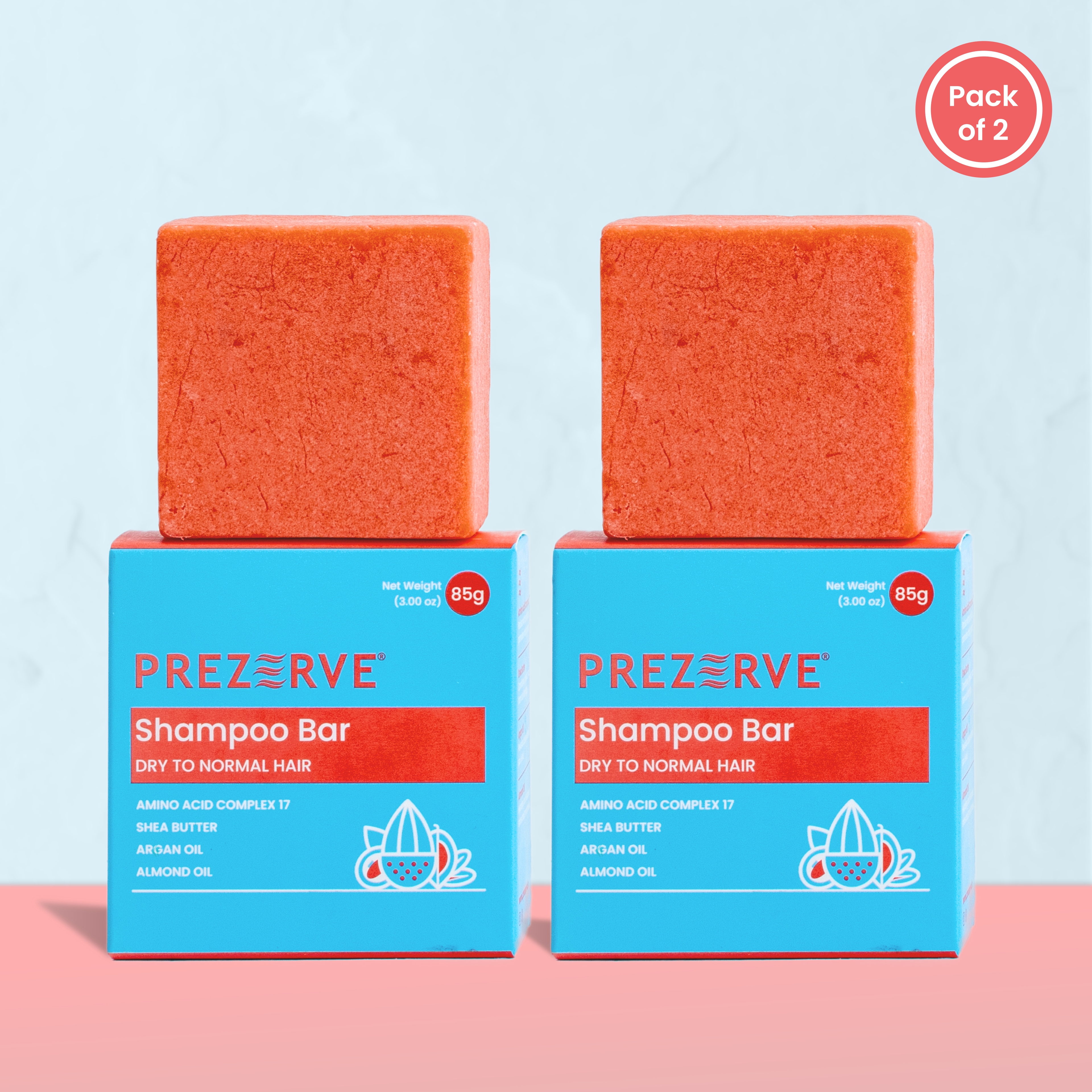 Prezerve Nourishing Shampoo Bar For Dry To Normal Hair Type(Pack Of 2)