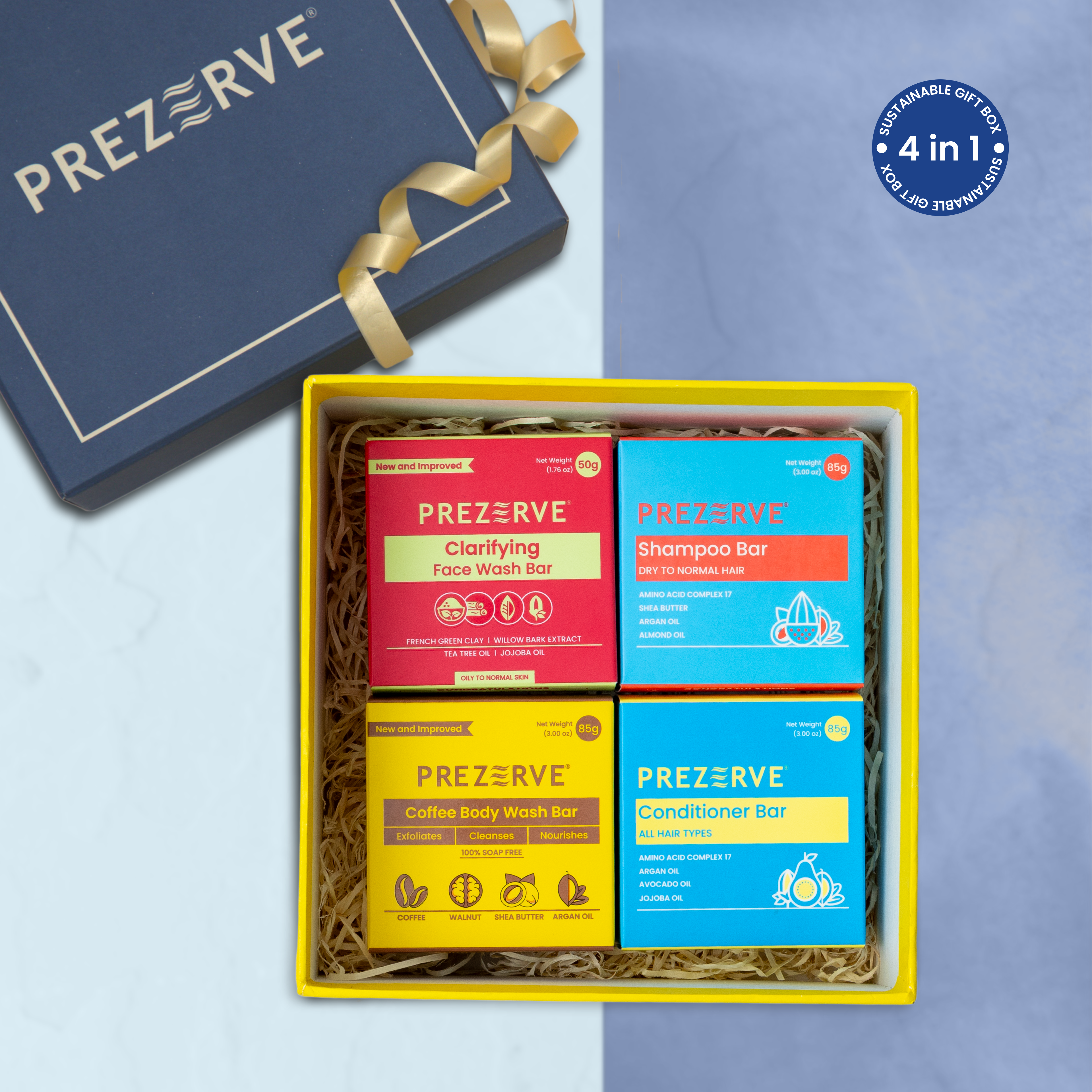 Prezerve Eco-Conscious Gift Set for All Occasions (Pack of 4 Products)
