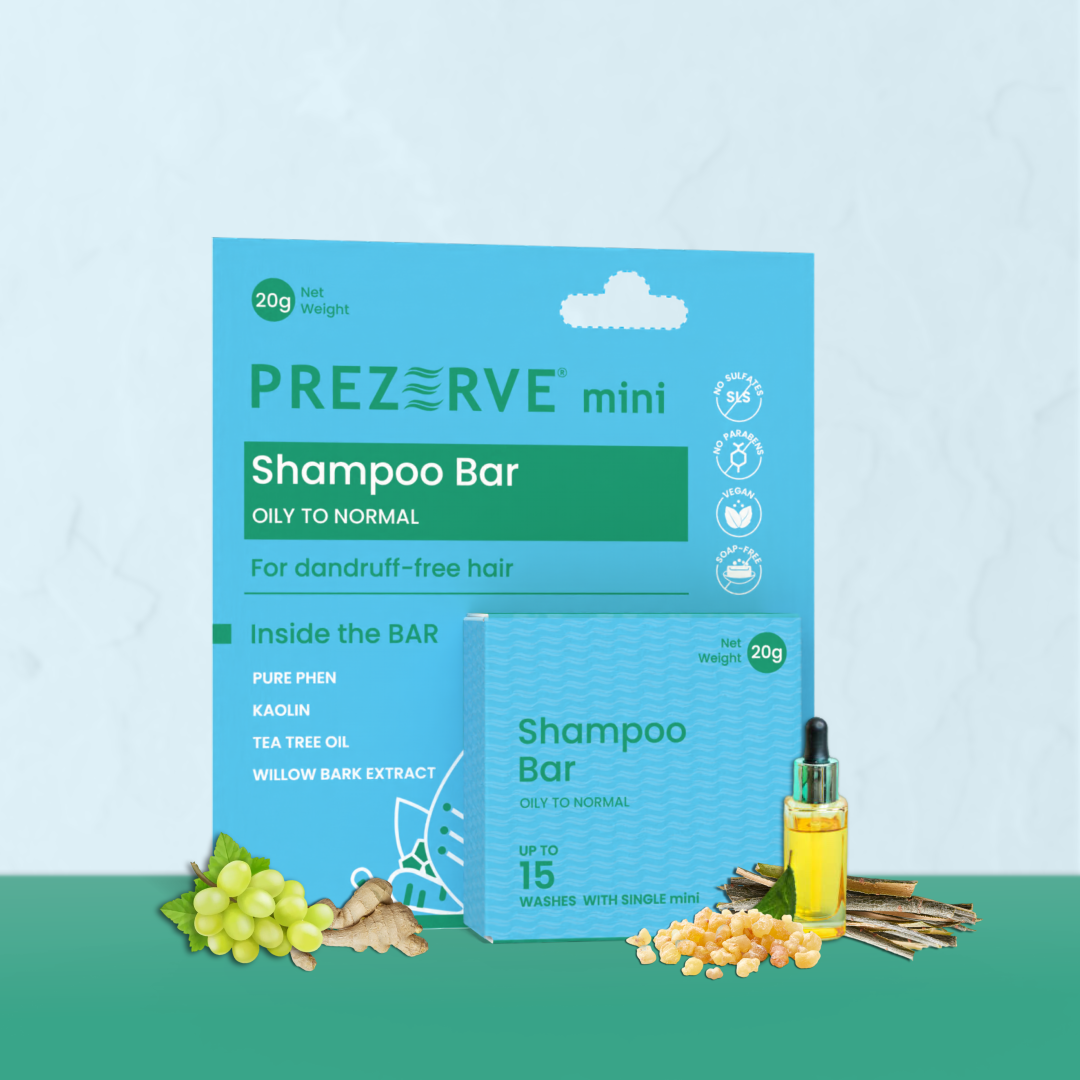 Prezerve Clarifying Mini Shampoo Bar for Oily and Dandruff -Prone Hair