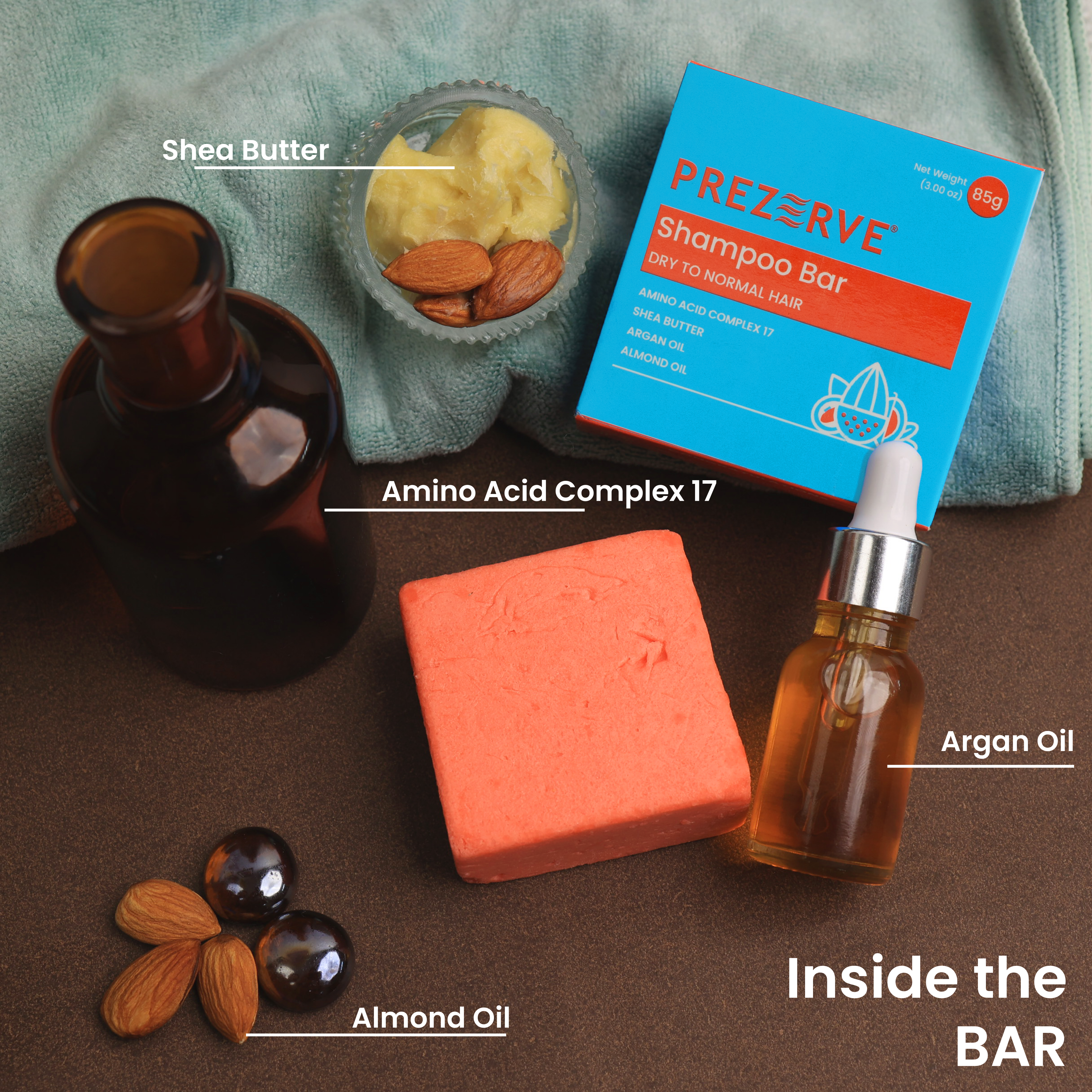 Prezerve Nourishing Shampoo Bar for Dry Hair - Revives and Strengthens