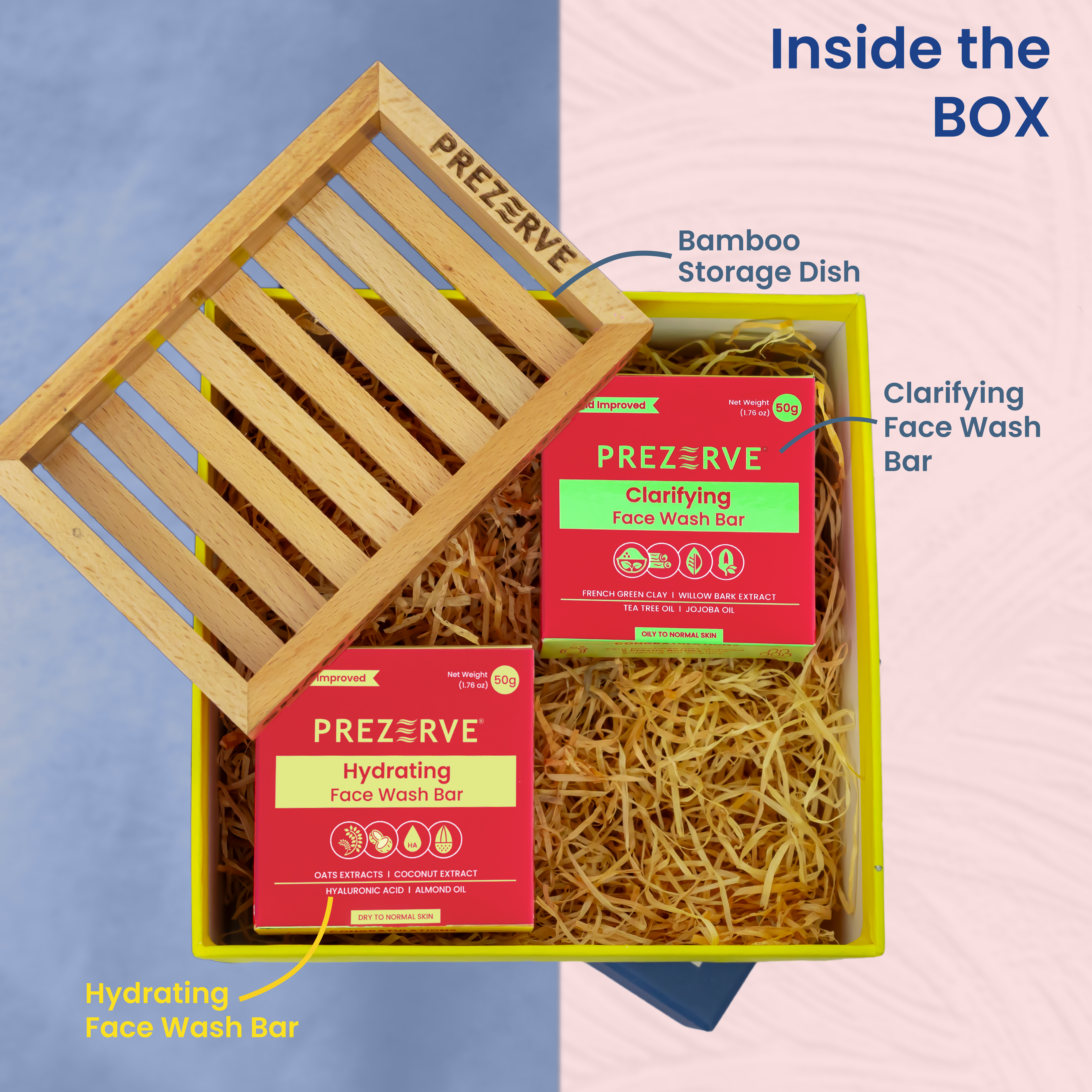 Prezerve Conscious Natural and Sustainable 3 -in-1 Face Wash Gift Set