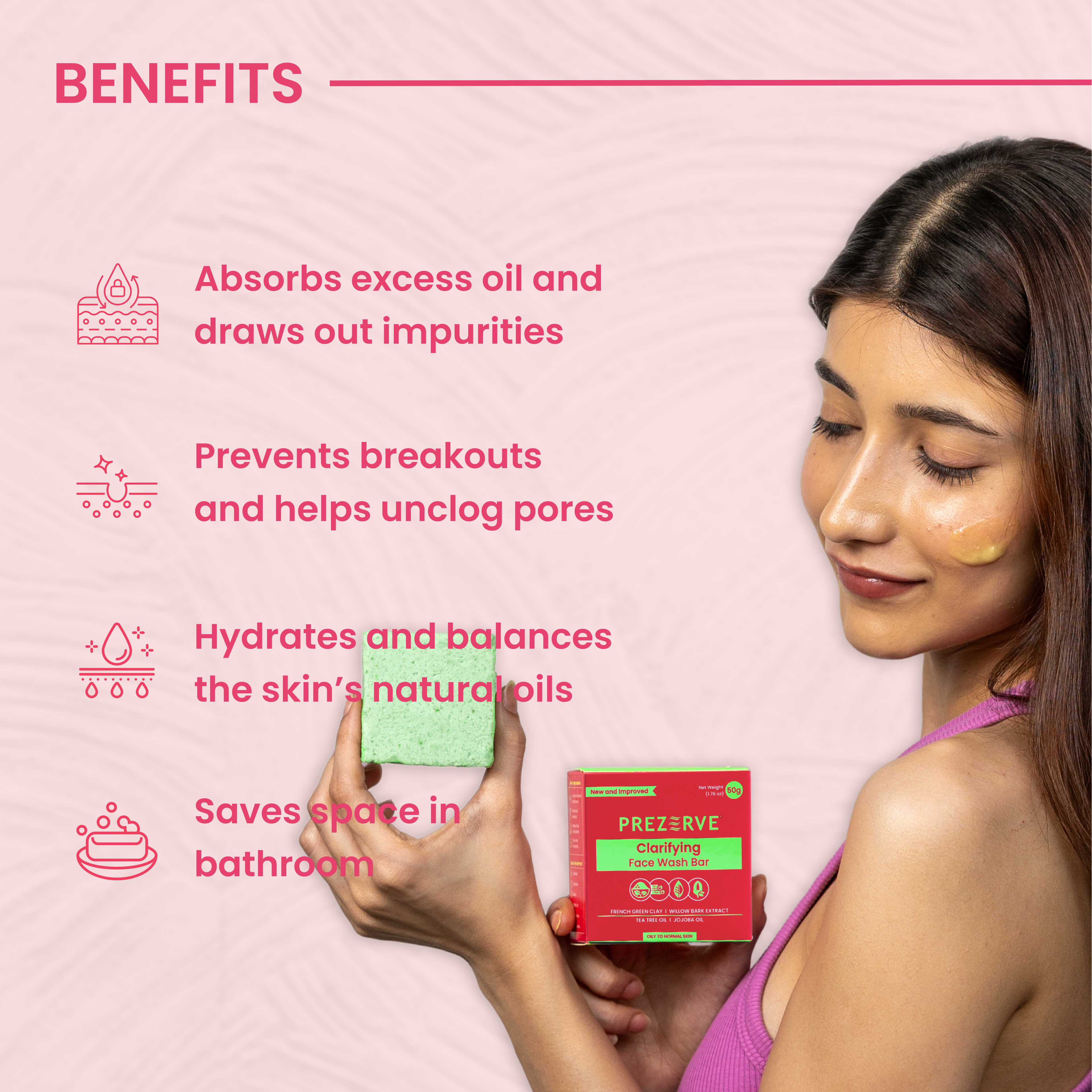 Prezerve Oily to Normal Skin Face & Coffee Body Wash Bars  (Pack of 2)