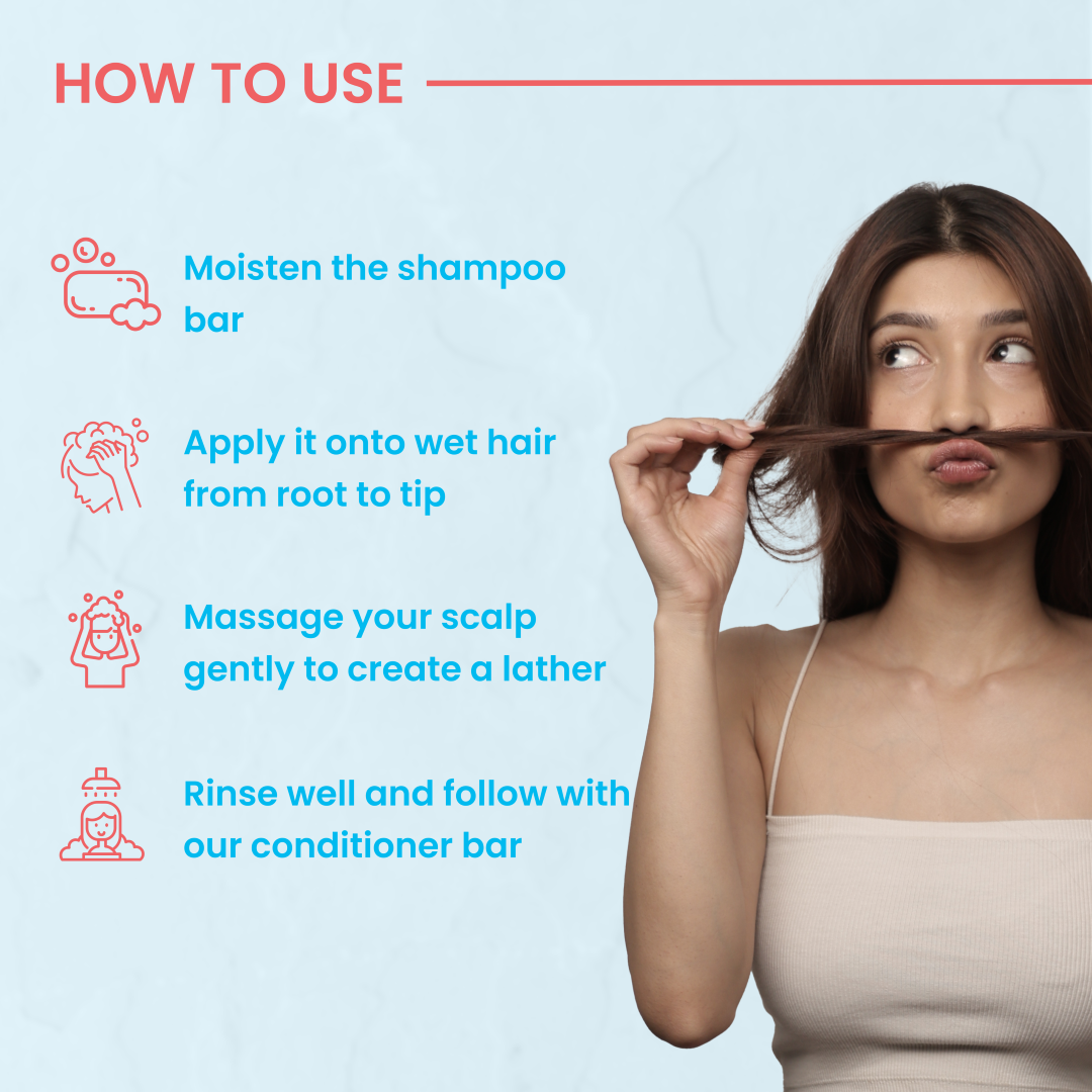 Prezerve Nourishing Mini Shampoo Bar for Dry to Normal Hair(Pack of 2)