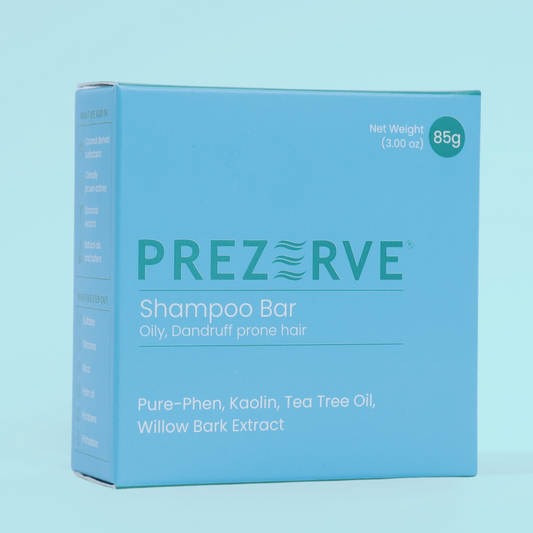 Prezerve Clarifying Shampoo Bar for Oily and Dandruff-Prone Hair