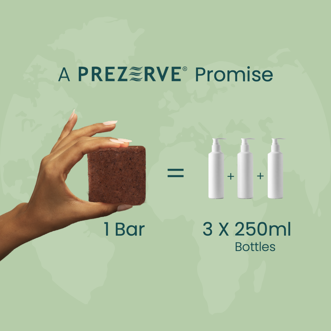 Prezerve Combo Pack: Exfoliating Body Wash Bars for All Skin Types (Set of 2)