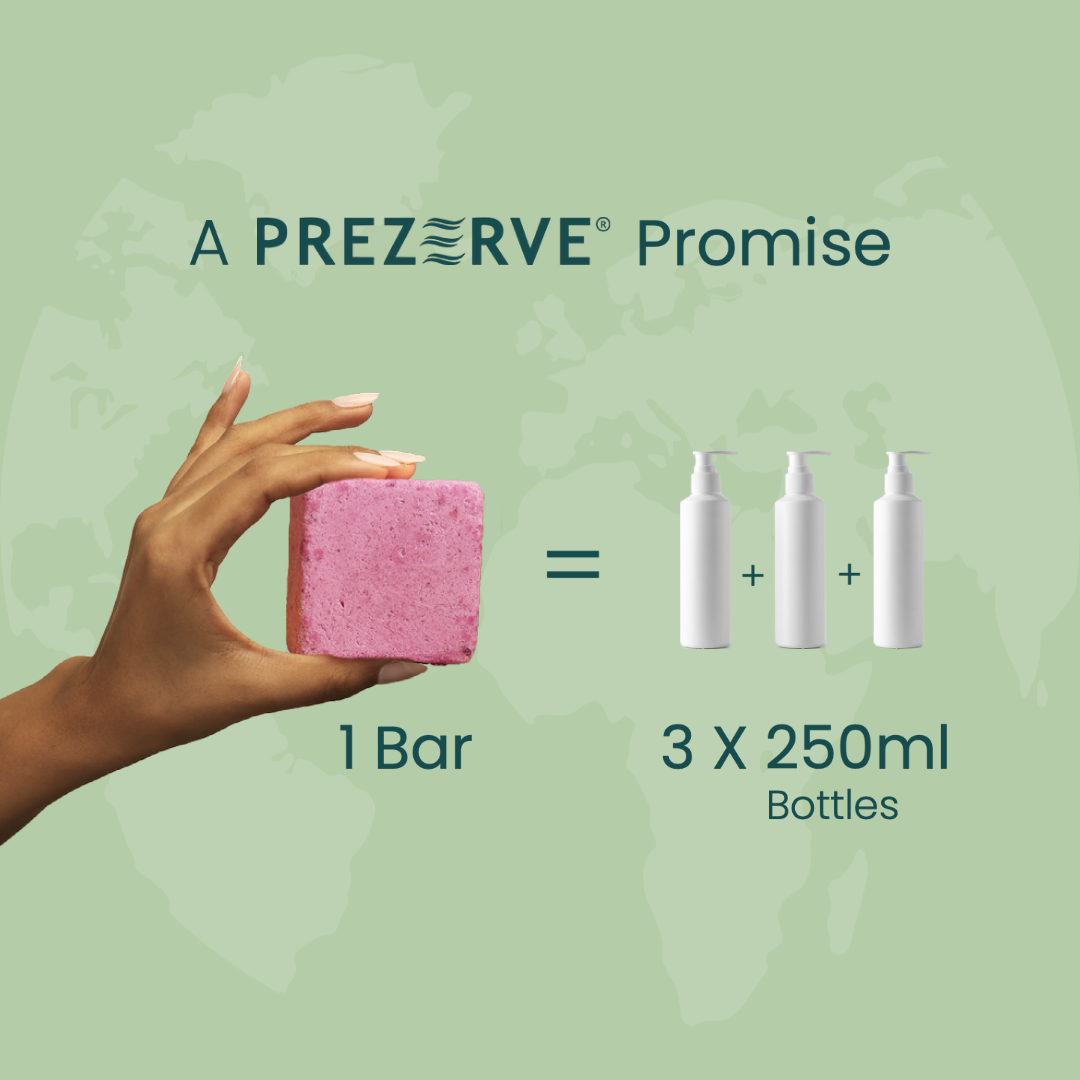 Prezerve Body Wash Bar with Flower Extracts for All Skin Types